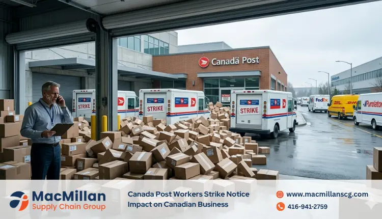 Canada Post Workers Strike Notice Impact on Canadian Business