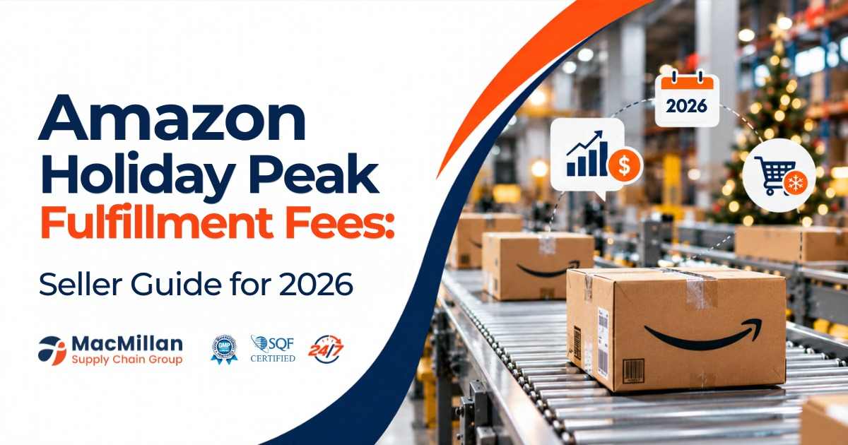 Amazon Holiday Peak Fulfillment Fees 2026
