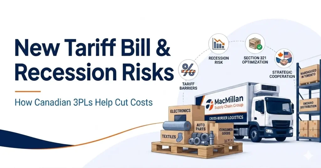 New Tariff Bill & Recession Risks: How Canadian 3PLs Help Cut Costs | MacMillan Supply Chain