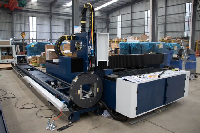 modern automated warehouse interior
