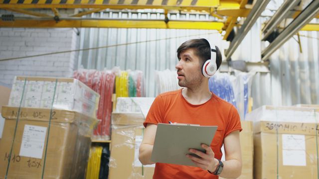 warehouse audit illustration