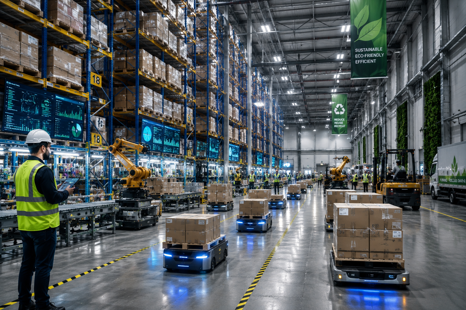AI supply chain automation warehouse robotics