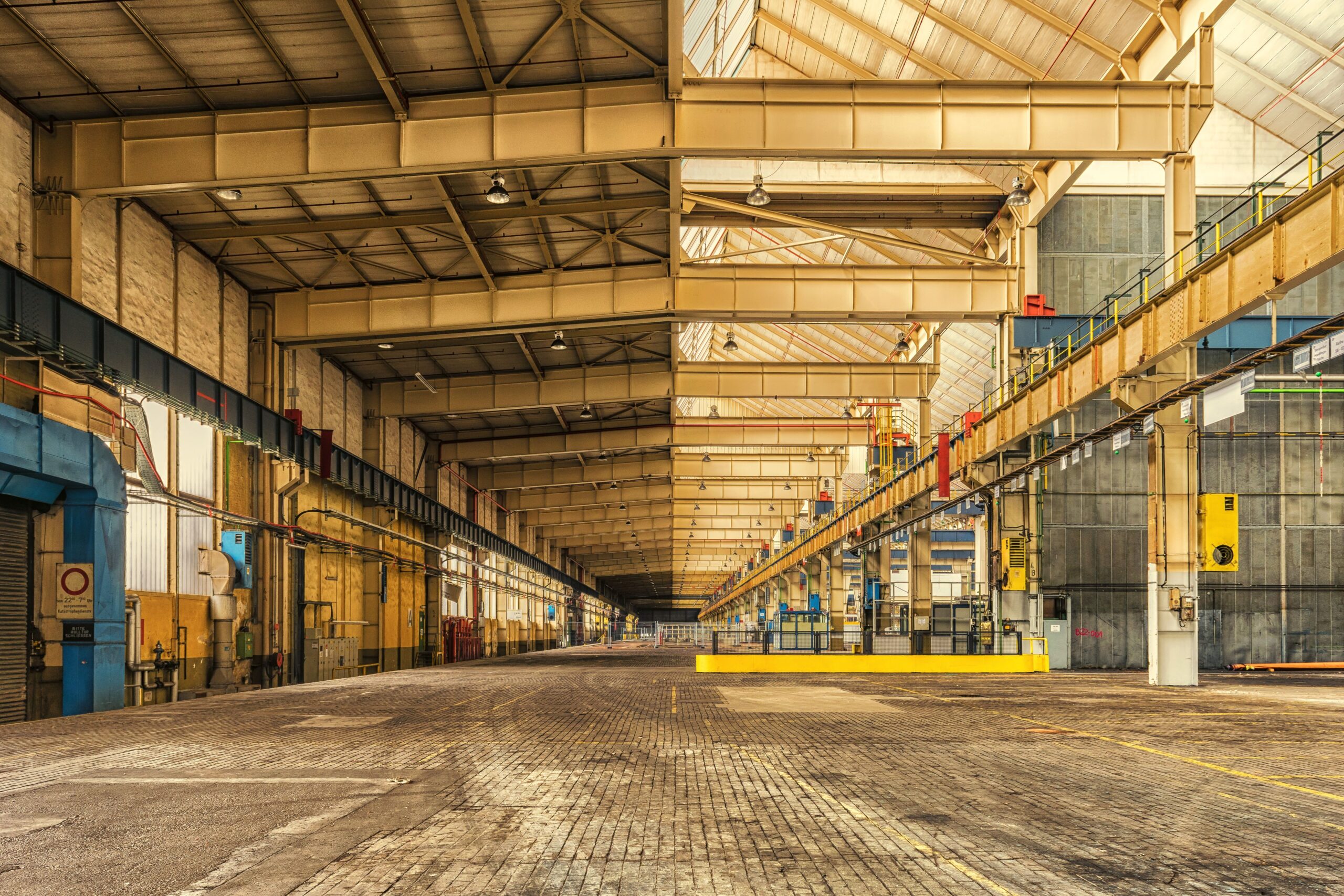 Large modern warehouse interior