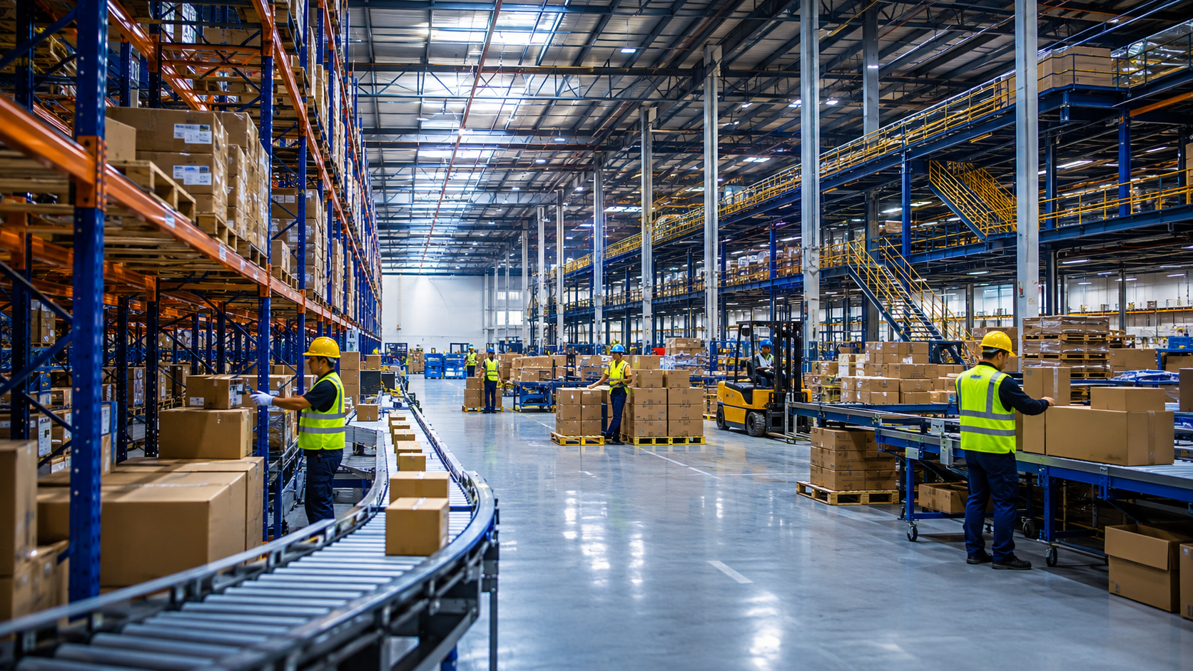 Modern, clean 3PL warehouse