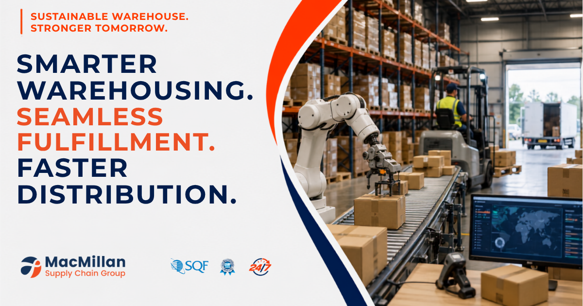 SMARTER WAREHOUSING. SEAMLESS FULFILLMENT. FASTER DISTRIBUTION.