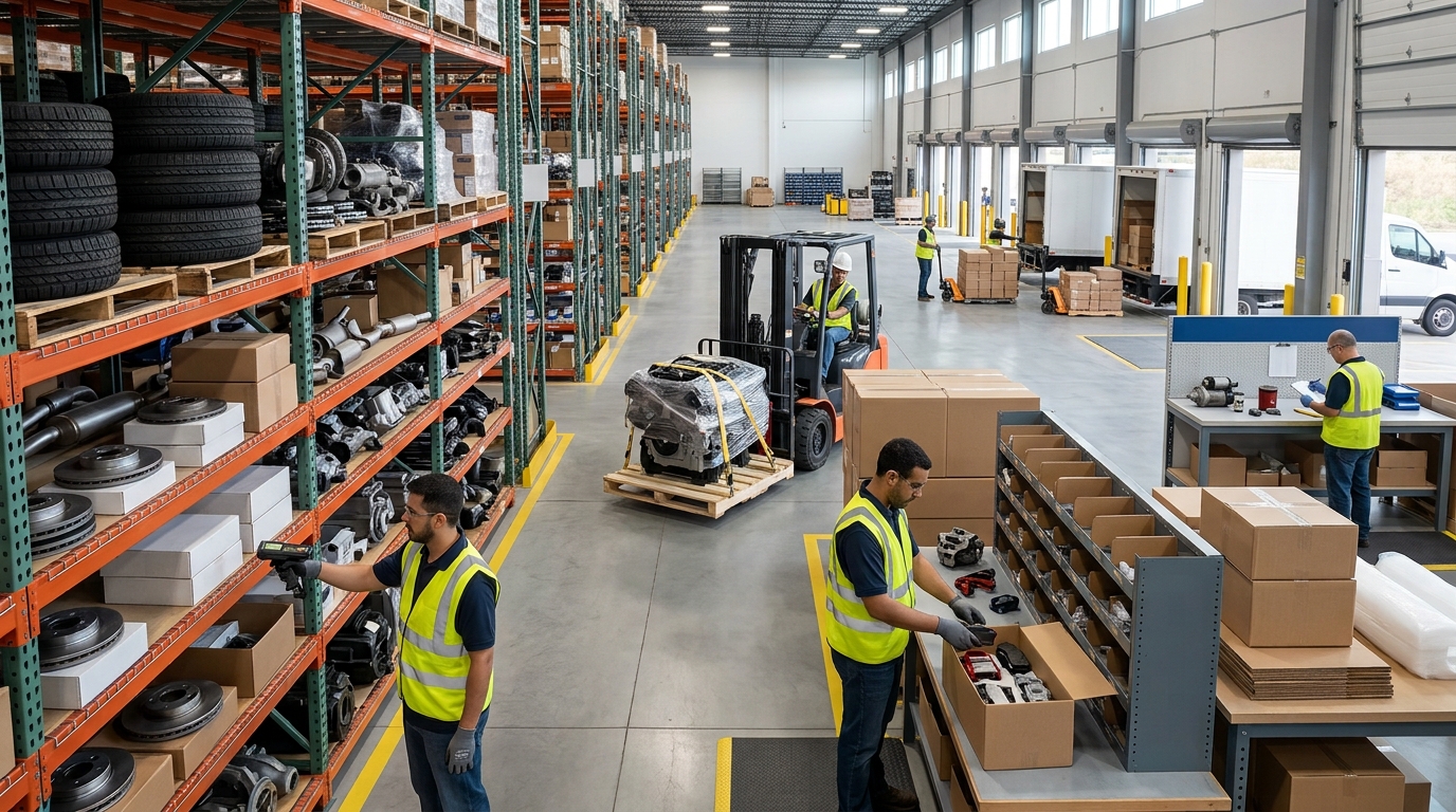 automotive 3PL fulfillment warehouse