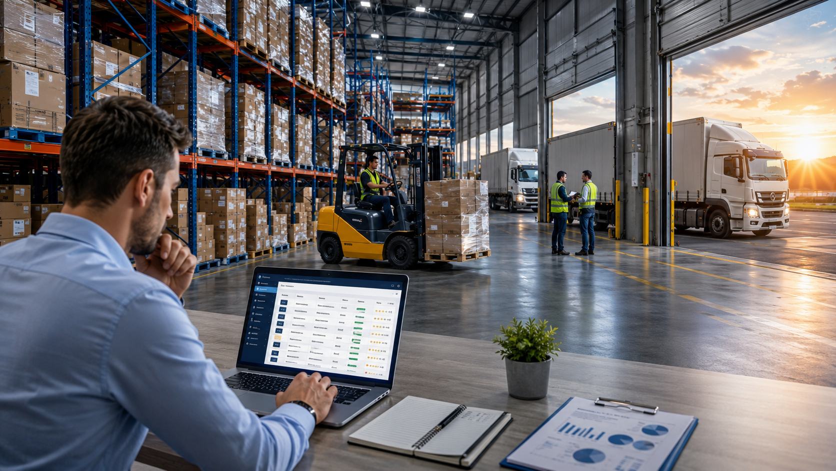modern warehouse